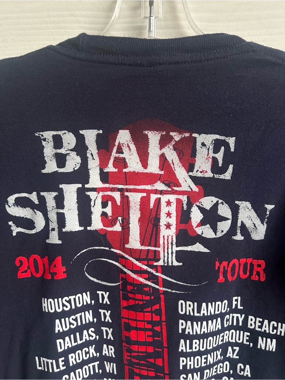 Blake Shelton 2014 Tour Short Sleeve T-Shirt - Black - Picture 3 of 7